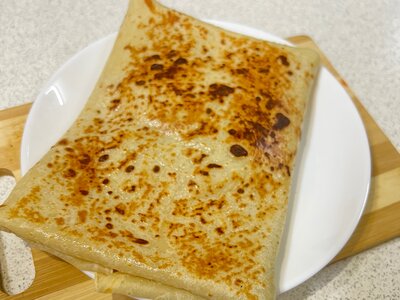 Блин с ветчиной и сыром