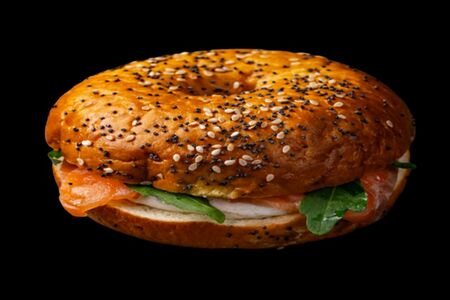 Бейгл с семгой