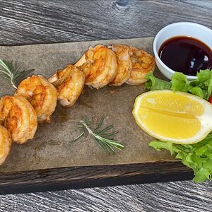 Шашлык из креветок