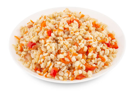 Каша перловая с овощами