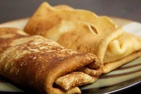 Блины с творогом