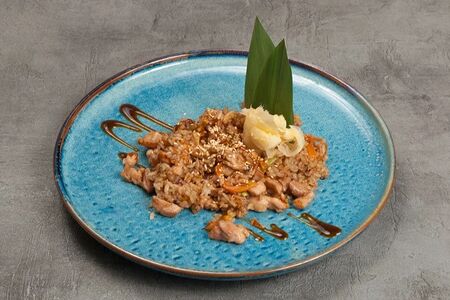 Имбирный рис с курицей