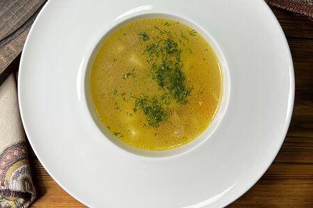 Суп лапша с потрошками