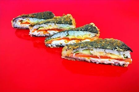 Брускетта с с лососем