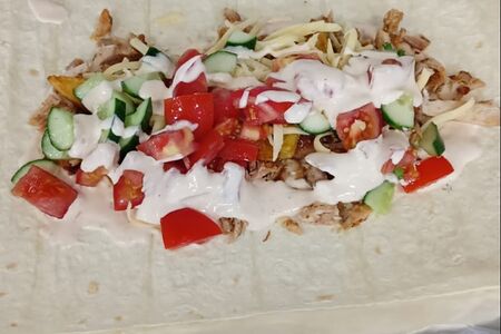 Шаурма с летним салатом