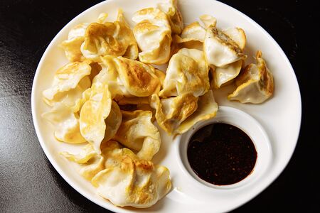 021 Пельмени с говядиной жареные