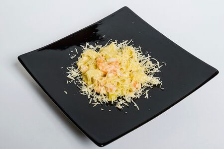 Феттуччине с креветкой