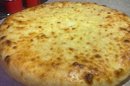 Пирог с картофелем, сыром и грибами