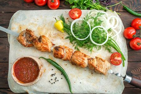 Шашлык из куриного филе