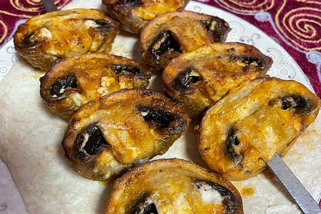 Шампиньоны на углях