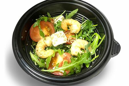 С рукколой и креветками