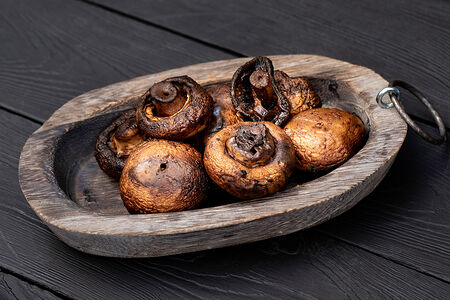 Шампиньоны на мангале