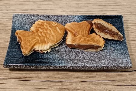 Вафли Тайяки с шоколадным кремом