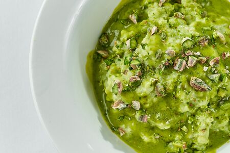 Каша с фисташковым кремом