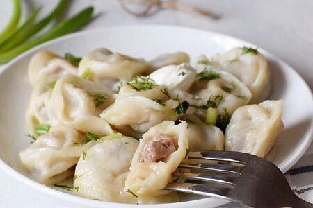 Пельмени cвинo-говяжьи