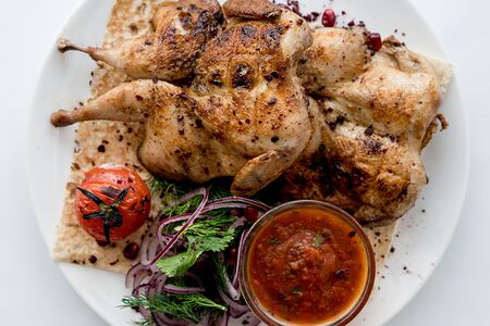 Фермерский цыплёнок на гриле