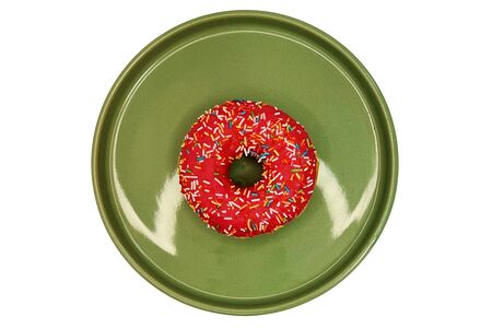 Пончик с клубникой