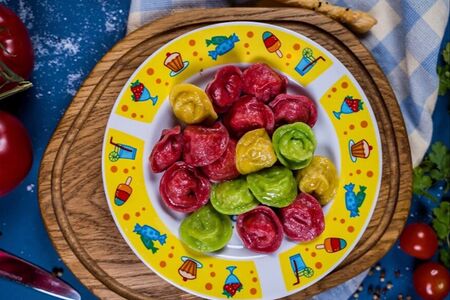 Русские цветные пельмешки от Чебурашки