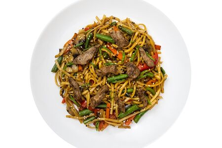 Вок удон с говядиной