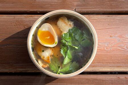 Суп с цыпленком и харусаме