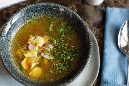 Суп с куриными фрикадельками