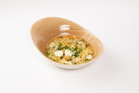 Домашняя лапша с курицей