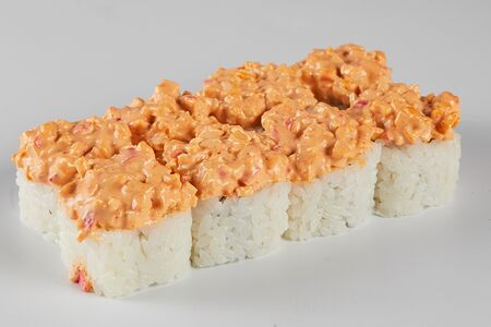 Острый ролл с крабом