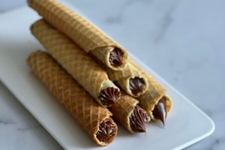 Трубочка с вареной сгущенкой