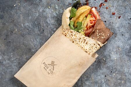 Двойной Роб рой в обычном лаваше со cвинoй вырезкой