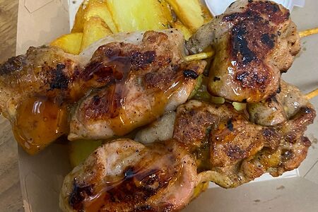 Шашлык из курицы на гриле