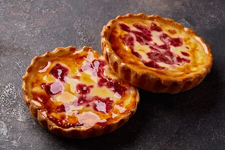 Мини-сметанник с малиной