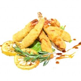 Креветки в сухарях