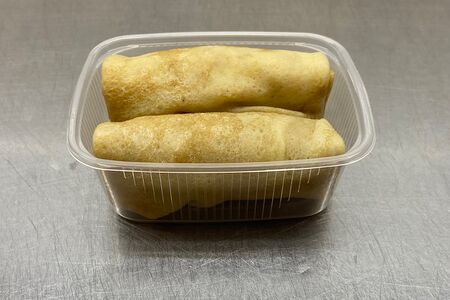 Блины с ветчиной и сыром