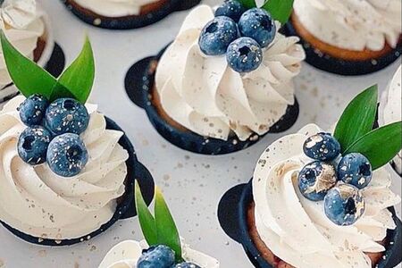 Капкейки Шоколад-вишня