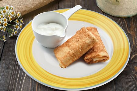 Блины с курицей