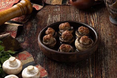 Грибы с мясом