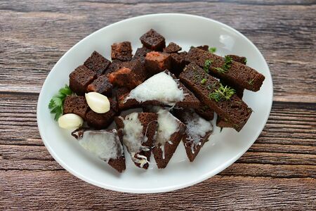 Гренки жареные к пиву