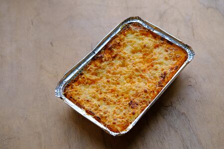 Пастуший пирог с фаршем из баклажанов