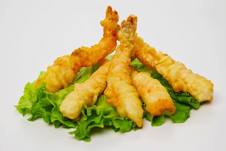 Креветки в кляре