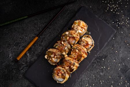 Жареный лосось