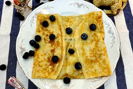 Блин с вареной сгущенкой