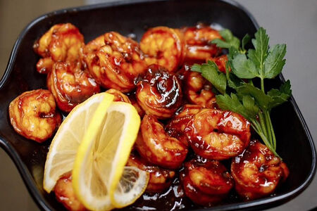 Креветки на углях