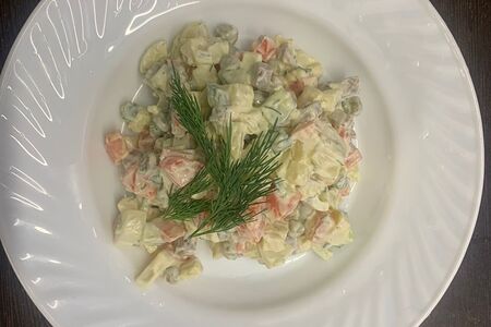 Оливье с говядиной