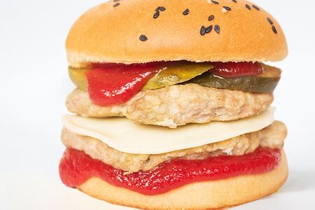 Русбургер с двумя котлетами