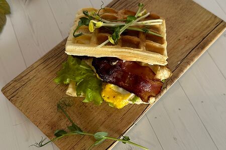 Венские вафли с беконом