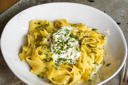 Паппарделле со страчателлой