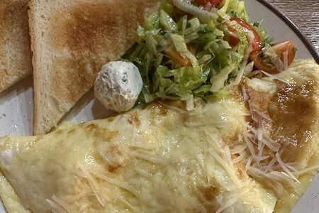 Омлет с мексиканской креветкой