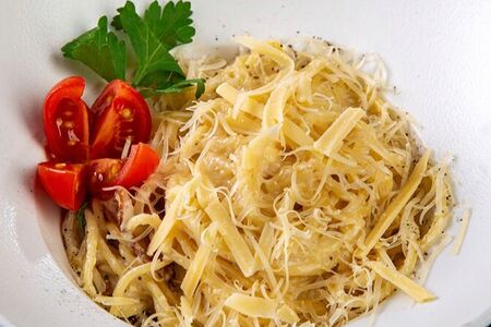 Феттуччине с креветками