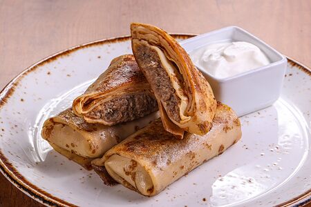 Блины с мясом