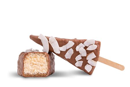 Чизкейк кокосовый в молочном шоколаде